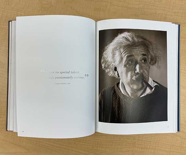 Interior page of Einstein.