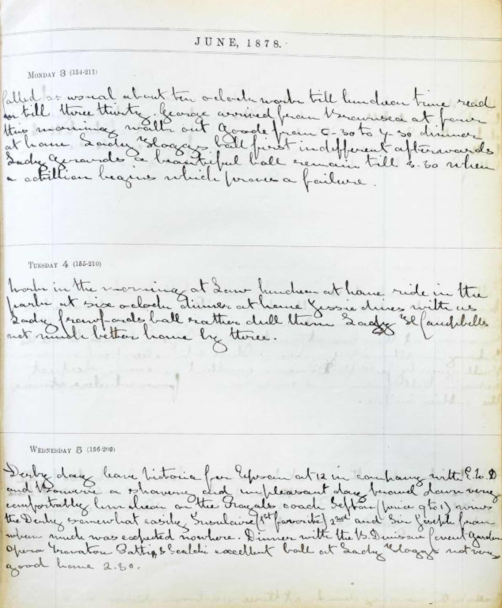 The Cavendish Bentink Diary