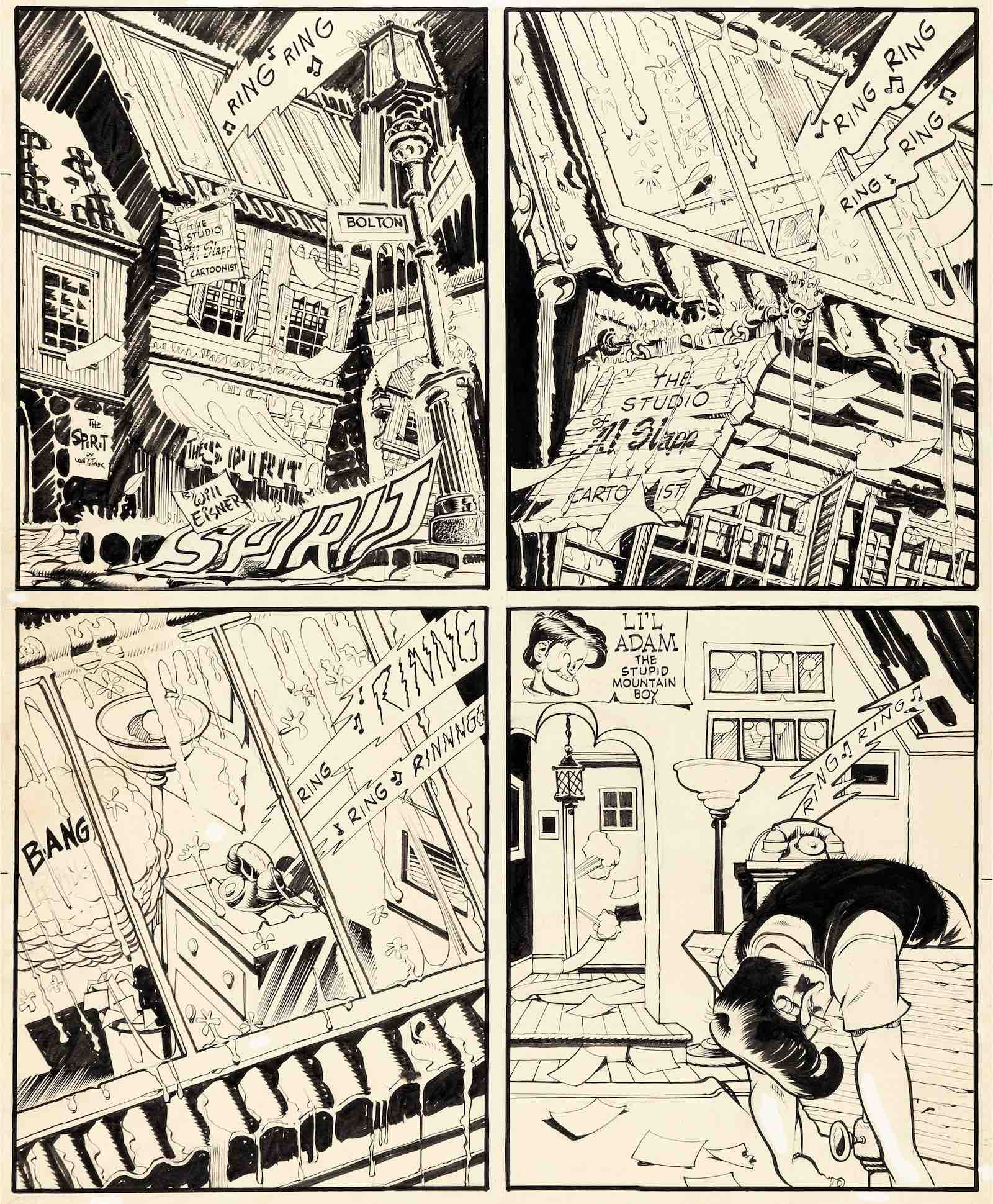 Will Eisner, Jules Feiffer, and Jerry Grandenetti, The Spirit complete seven page story
