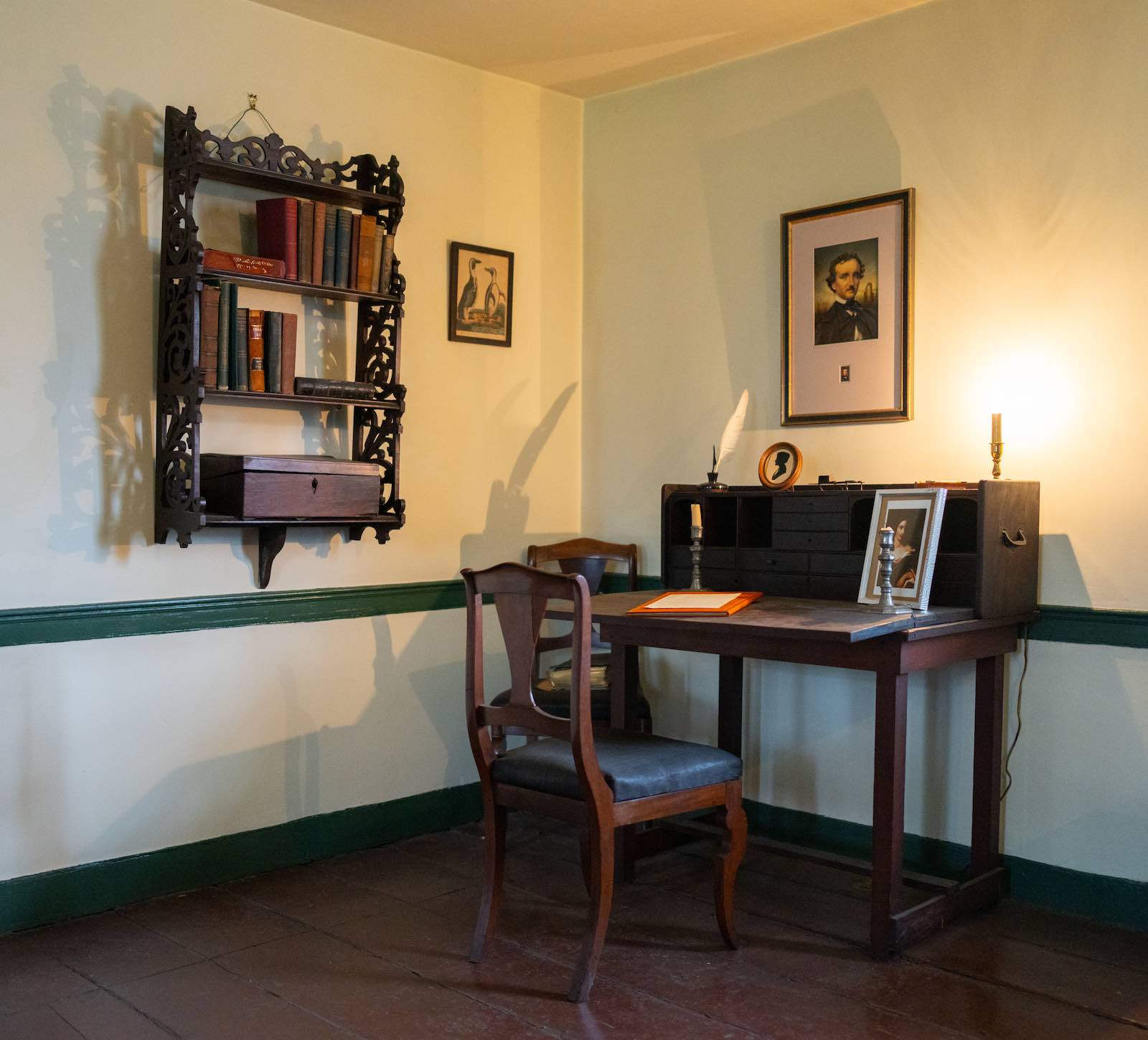 For Annie inside Poe Cottage