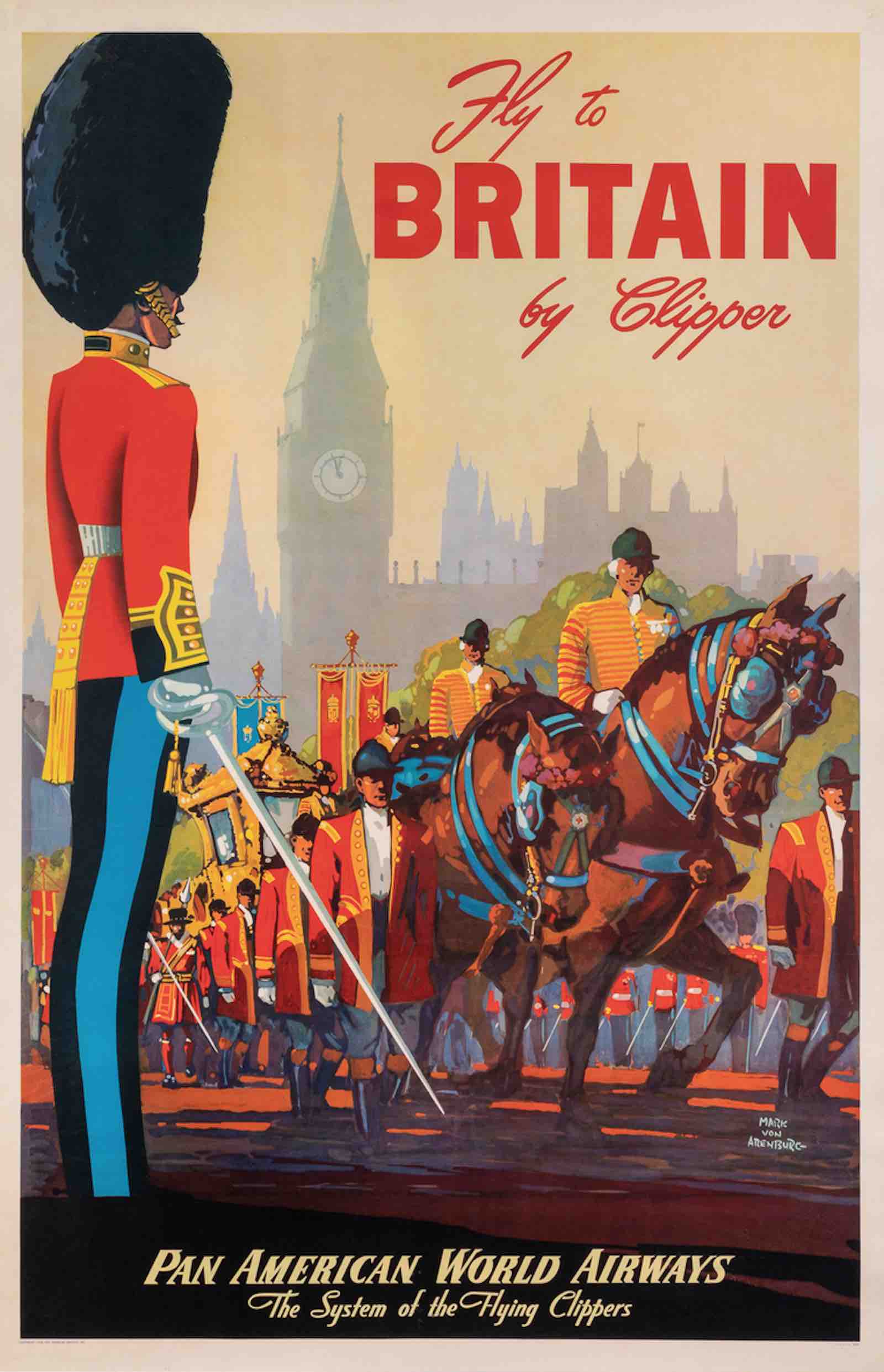 Fly to Britain by Clipper / Pan American World Airways