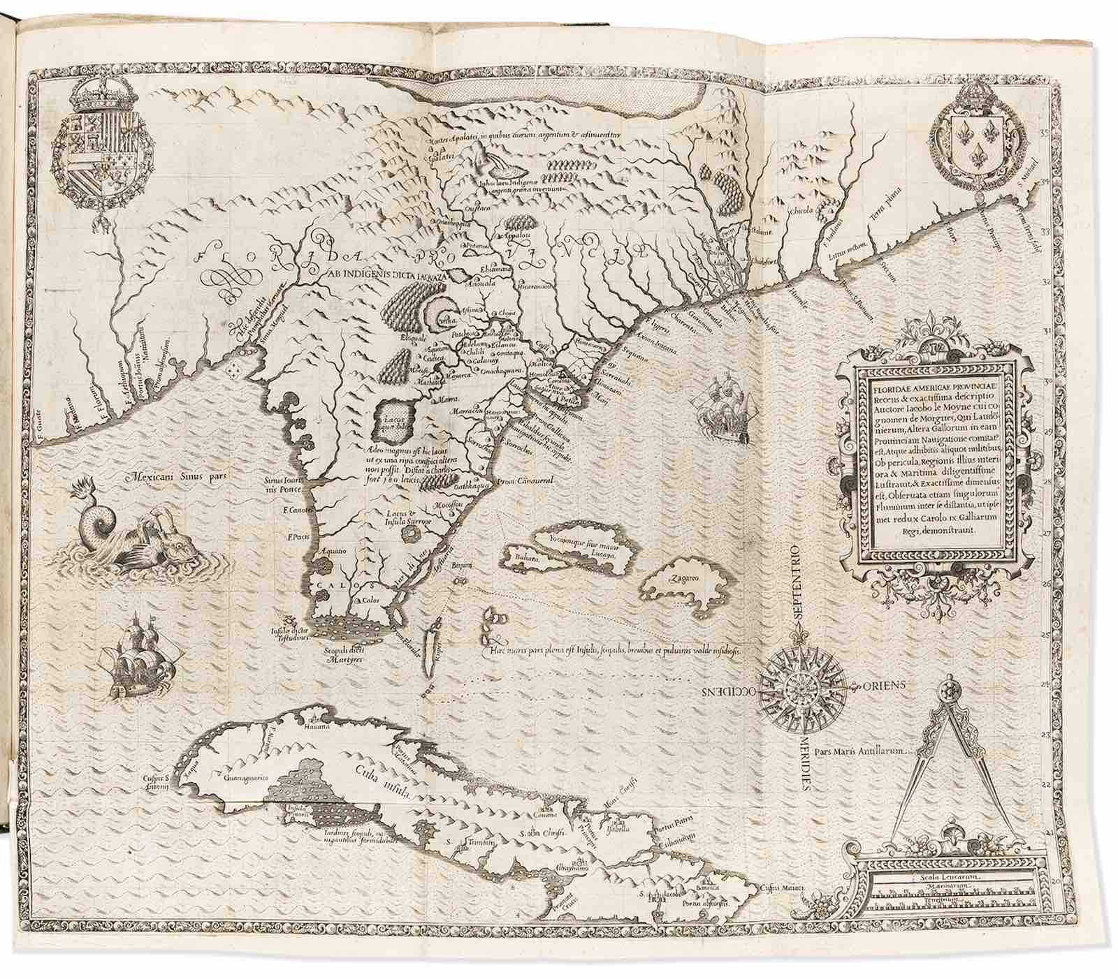 Jacques le Moyne de Morgues and Theodor de Bry, Der Ander Theil / der Newlich Erfundenen Landschafft Americae, von Dreyen Schiffahrten