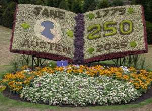 Parade Gardens, Bath, marks the 250th anniversary year of Jane Austen's birth