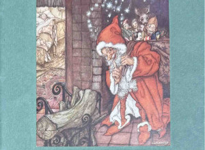 A Merry Christmas from Mr. and Mrs. John Barry Ryan, Christmas 1932, with original Rackham cover art