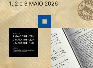 Poster for 1º Salão do Livro Antigo no Porto