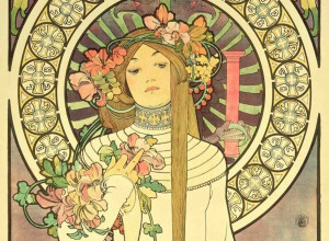 Alphonse Mucha, La Trappistine, 1897. Color lithograph.