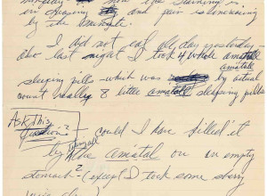 Marilyn Monroe letter about a recent pregnancy