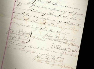 Detail from the Sitting Bull contract