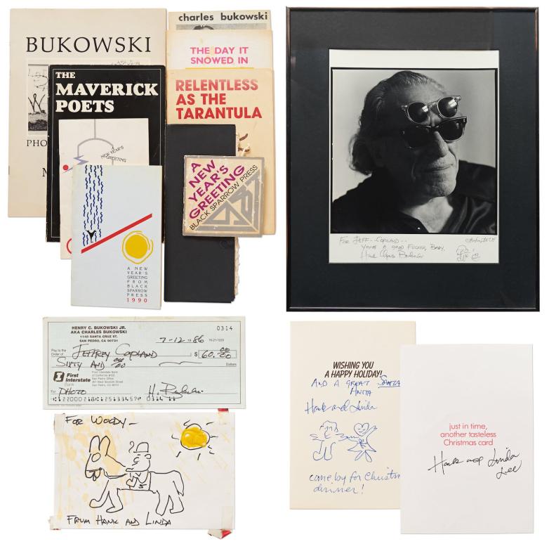 Charles Bukowski Archive Of Signed First Editions, Original Art, And ...