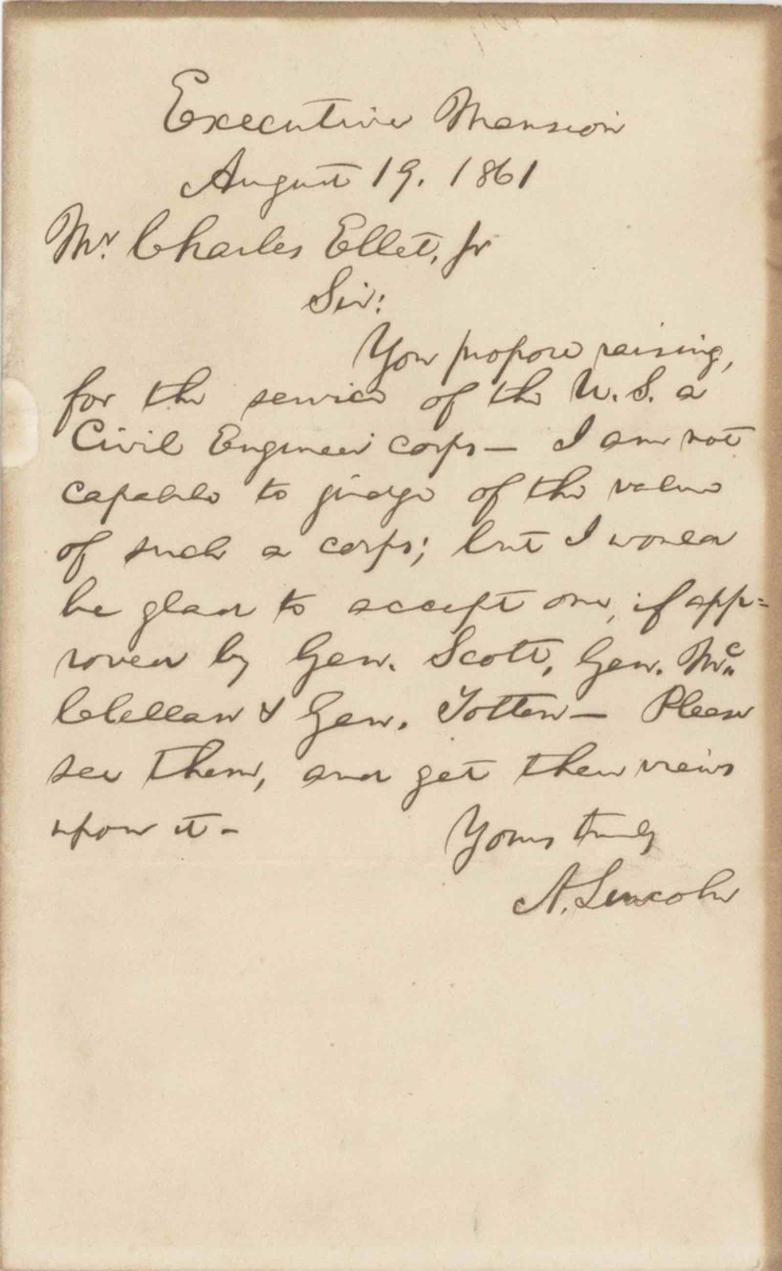 Newly Discovered Abraham Lincoln Civil War Letter on War Strategy