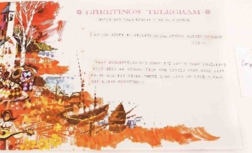 The telegram from Paul McCartney to comedian Arthur Askey