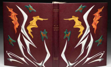 a fine binding by 20th century French designer Paul Bonet of Si je mourais là-bas by Guillaume Apollinaire (Paris, Féquet and Baudier for Louis Broder, 1962) illustrated by Georges Braque