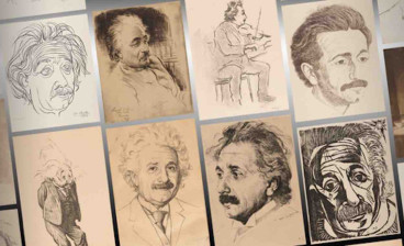 A selection of the Einstein portraits coming to auction