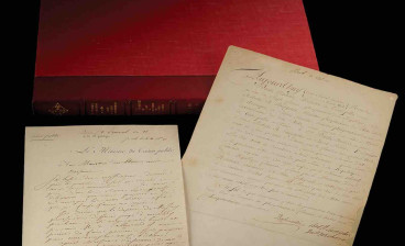 James Monroe, Robert R. Livingston, and Francois Barbe-Marbois documents signed for the Ratification of the Louisiana Purchase Treaty (estimate: $20,000+)