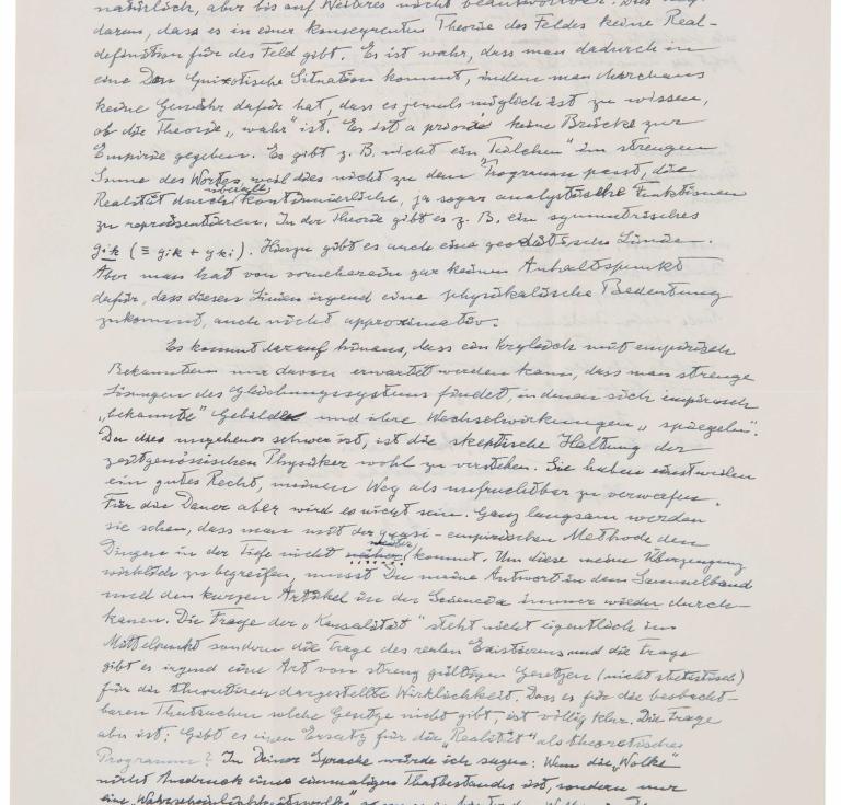 Albert Einstein Autograph Letter Signed “A.E.” to Michele Besso