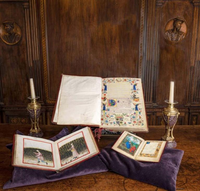 The Great Hours of Galeazzo Maria Sforza. Illuminated manuscript on vellum. Milan, c. 1471- 1476. With the Liechtenstein Tacuinum Sanitatis and Warburg Rosarium