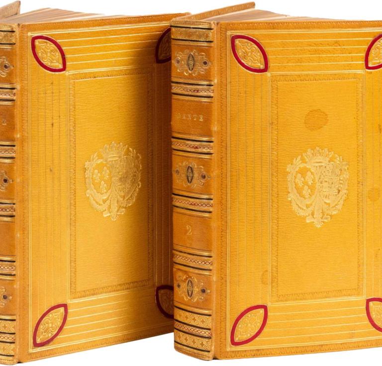 Simier binding on Dante Opere Poetiche (1823)