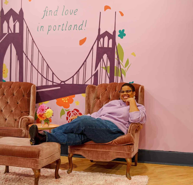 Katherine D. Morgan, owner of Grand Gesture Books