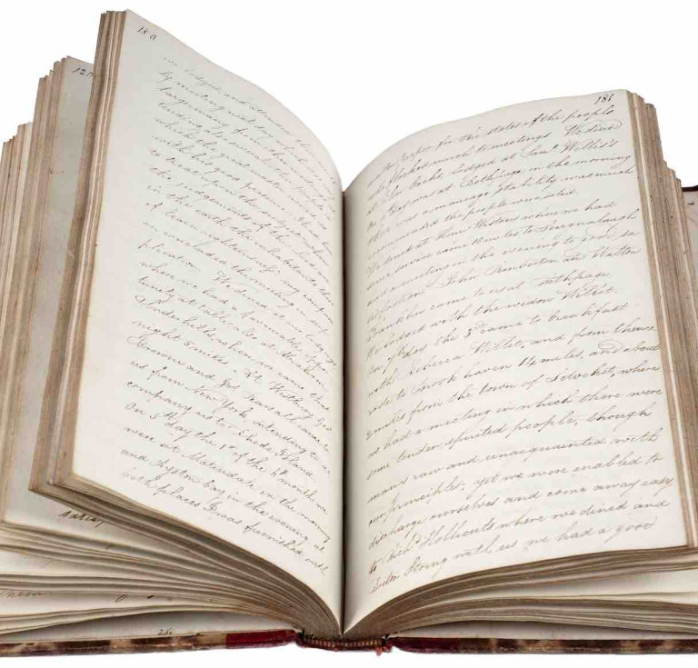 A manuscript book containing A Copy of an Account of Rachel Wilson's Religious Visit