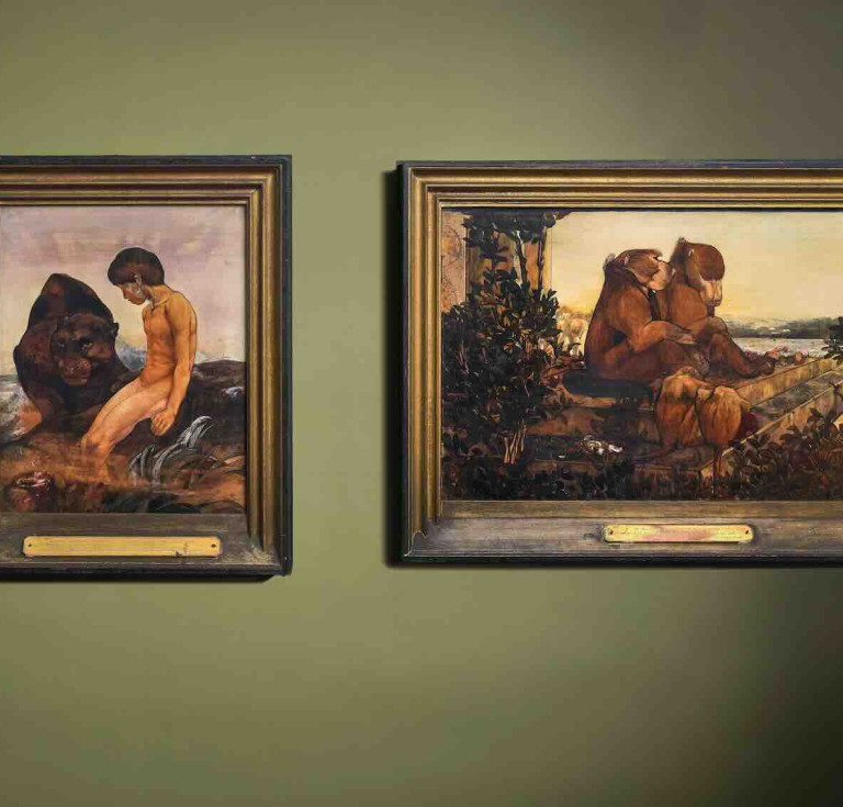 The two original illustrations from Rudyard Kipling’s The Jungle Book