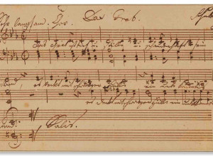 Franz Schubert’s Das Grab manuscript