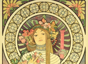 Alphonse Mucha, La Trappistine, 1897. Color lithograph.