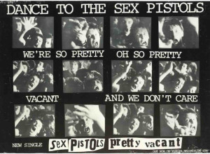 Sex Pistols: A Pretty Vacant promotional poster,1977