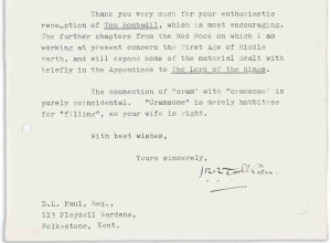 The Tolkien letter about Tom Bombadil